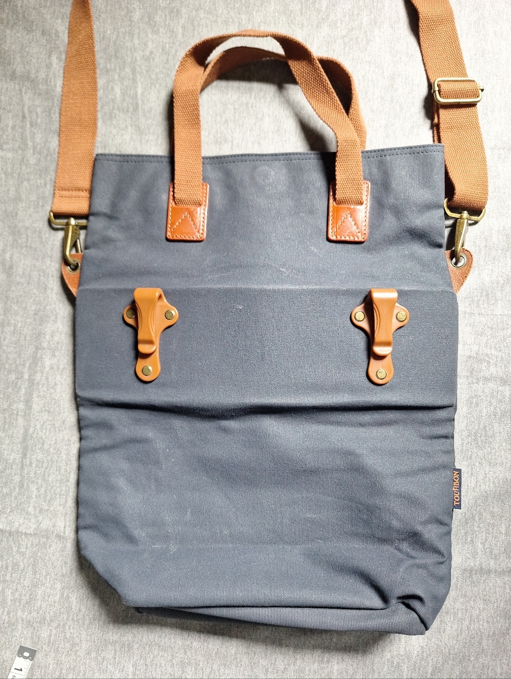 Tourbon  Canvas Clip-on Quick-release Bike Panniers Versatile Shoulder Bag - Picture 12 of 16